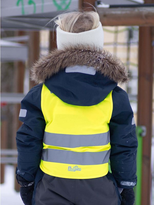 Refleksvest Magnetlukking - Barn gul