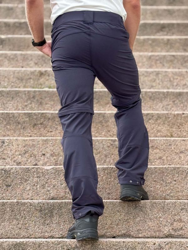 Hoppin Zip-off Bukse Mørk Marine Herre