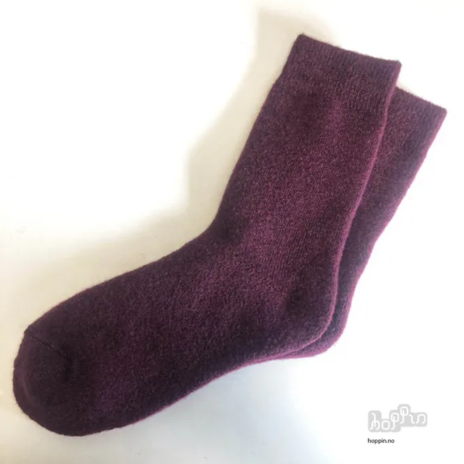 Hovedbilde Hoppin Sokker Aubergine 3PK