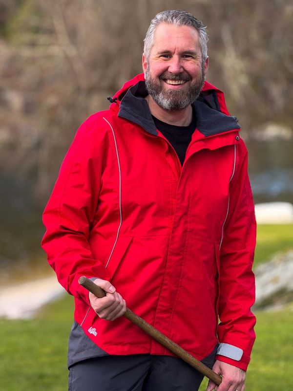 Hoppin Allværsjakke Rød Herre