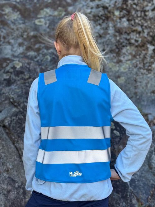 Hovedbilde Refleksvest Magnetlukking - Barn blå