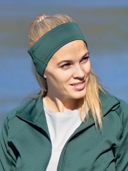 Hovedbilde Hoppin Resirkulert Pannebånd Mørk Grønn 