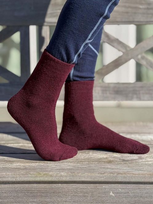 Hovedbilde Hoppin Sokker Aubergine 3PK