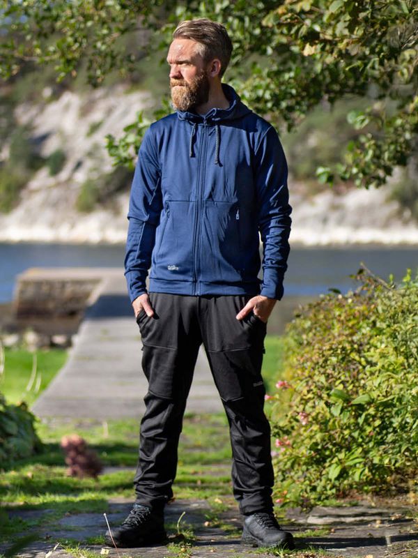Teknisk Hettejakke og Bukse Marine/Svart Herre - Pakketilbud