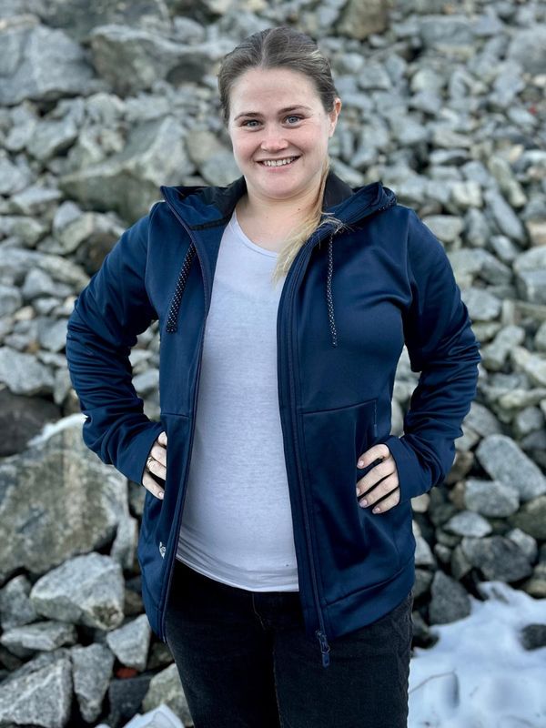 Hoppin Resirkulert Teknisk Hettejakke Marine Dame