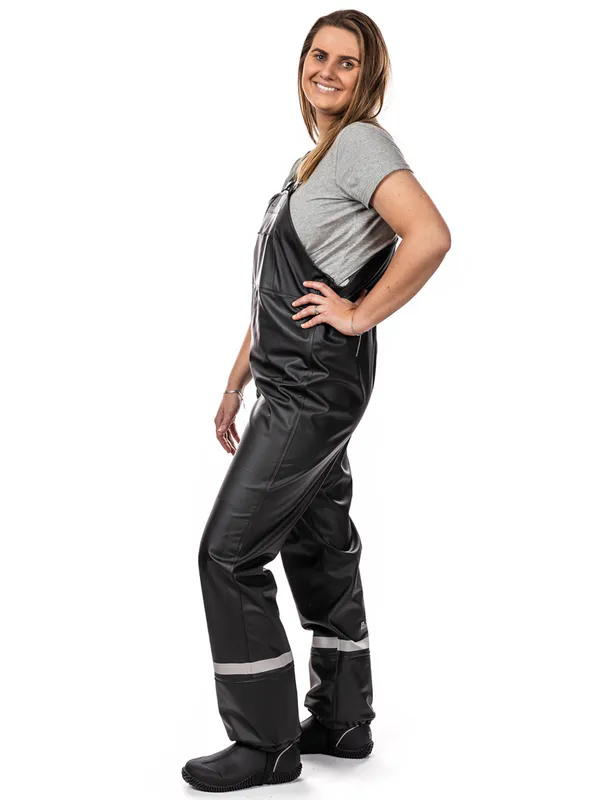 Robust PU Regnselebukse Svart Dame