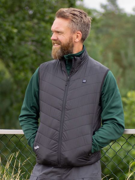 Hovedbilde Lune Varmevest med Varmeelementer Svart Herre