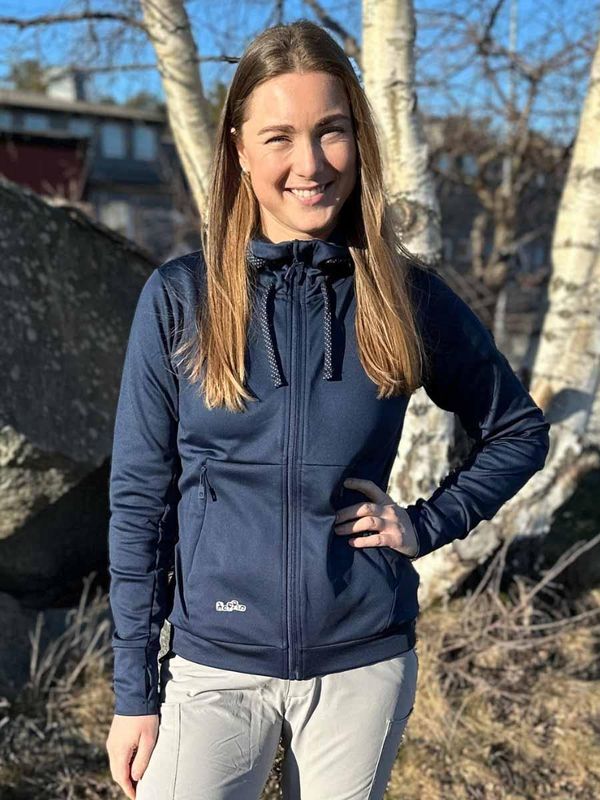 Hoppin Resirkulert Teknisk Hettejakke Marine Dame