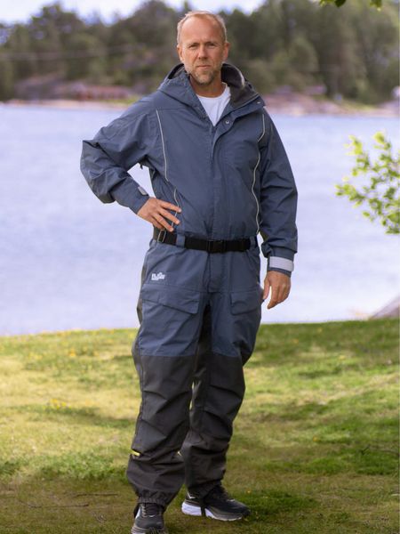 Hovedbilde Linne Allværsdress Skyggeblå/grå - Kjeledress til Herre