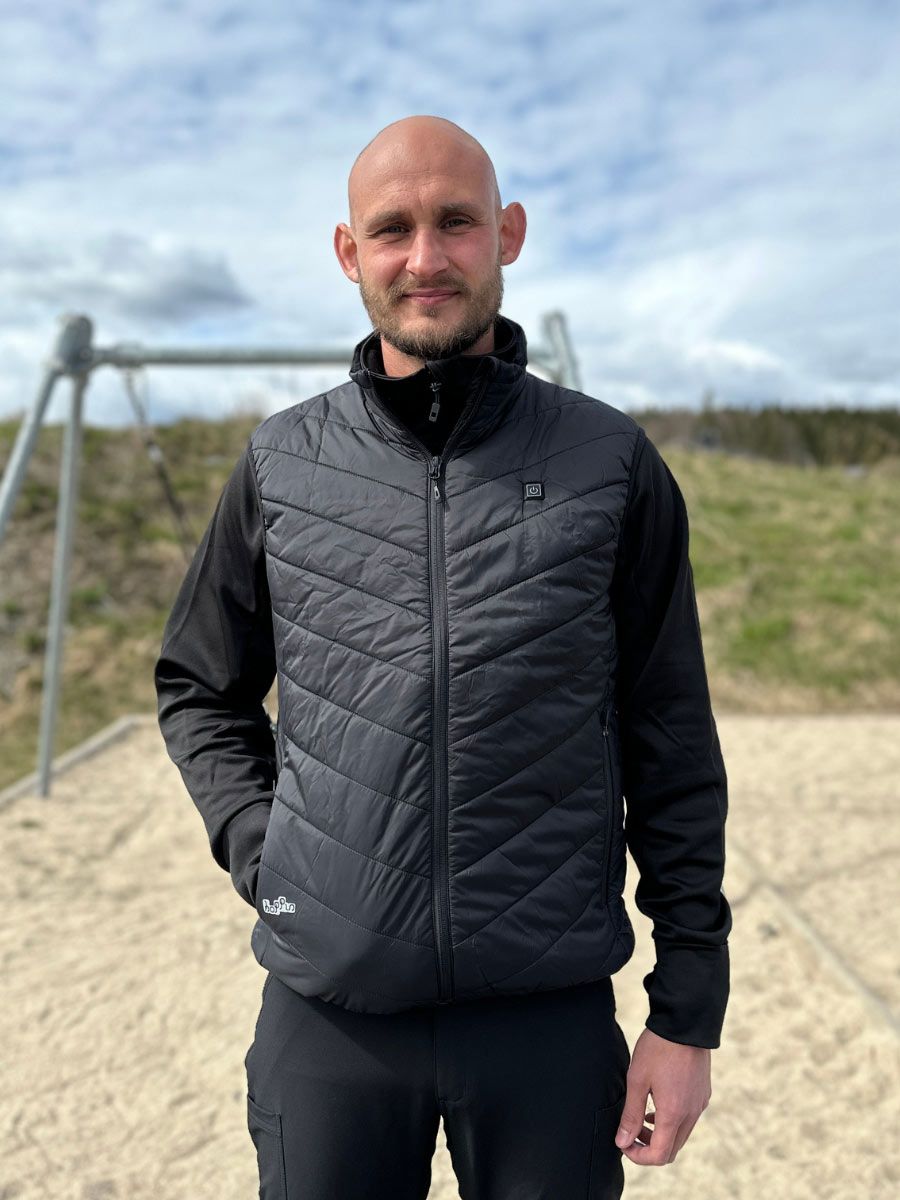 Lune Varmevest med Varmeelementer Svart Herre