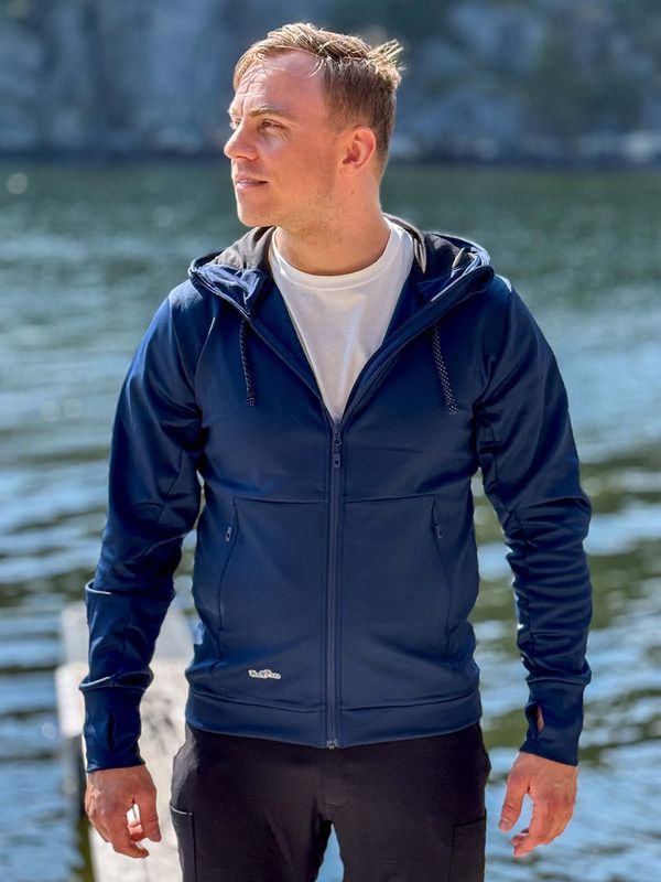 Teknisk Hettejakke og Bukse Marine/Svart Herre - Pakketilbud