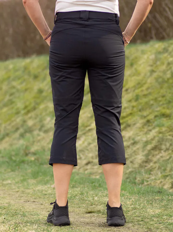 Hoppin Shorts Lang Svart Dame