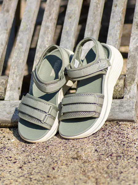 Hovedbilde Skechers Max Cushioning Elite Sandal Dame Oliven