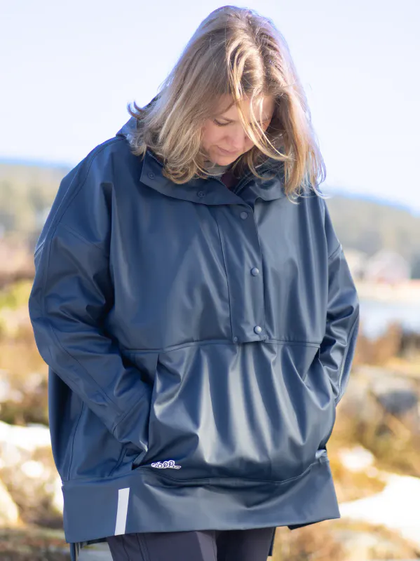Robust PU Regnponcho Marine Dame